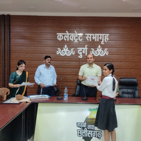 PSY Meritorious honor Durg Collectorate